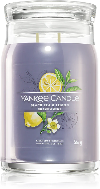 Vela perfumada Yankee Candle Chá Preto e Limão