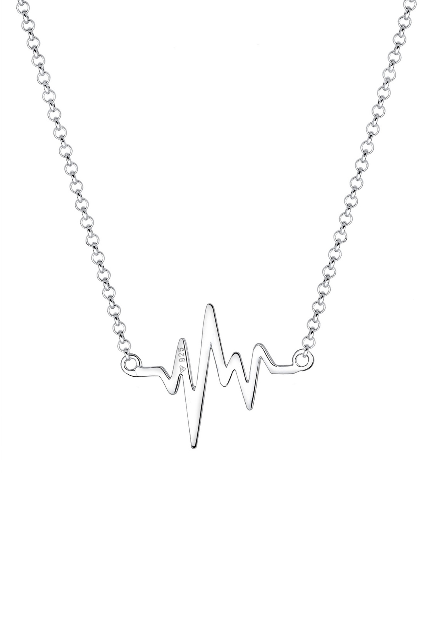 Elli Femmes Battement de Coeur Amour en Argent Sterling 925