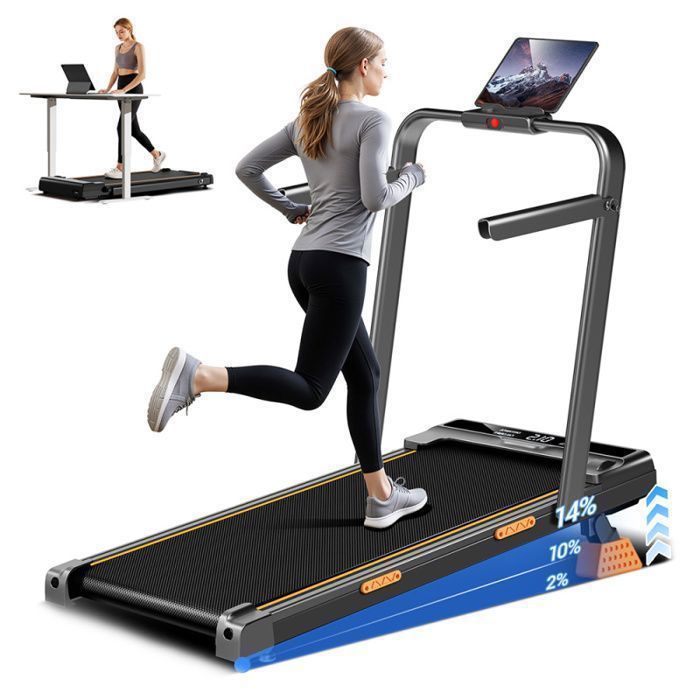 Tapis roulant pieghevole - ROBORE X5F - Velocità massima 10 km/h - Inclinazione 14% - Motore silenzioso da 2,5 CV - Carico massimo 150 kg