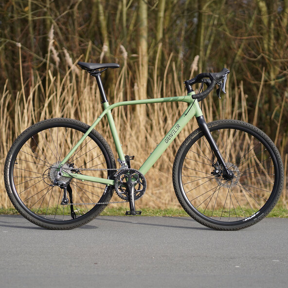 Ποδήλατο Gravel GravelerFit, resedagrün