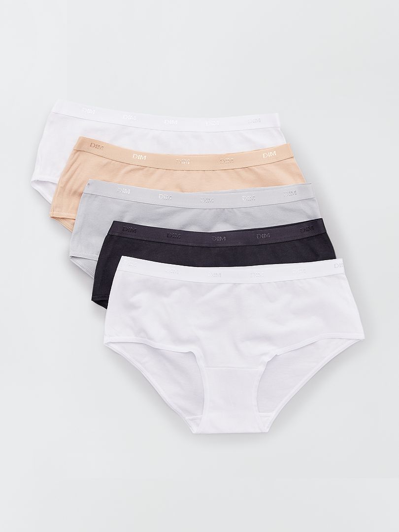 Set van 5 boxershorts 'Les Pockets' van 'DIM' - BEIGE