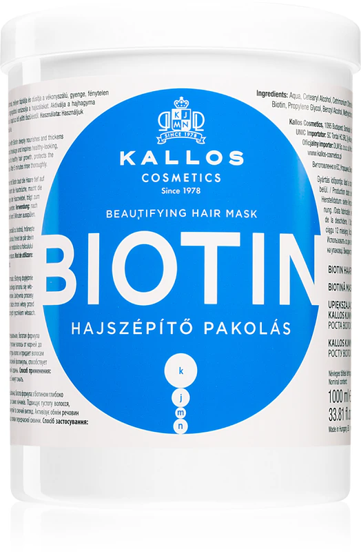 Kallos KJMN Professionelle Biotinmaske für dünnes, schwaches und brüchiges Haar