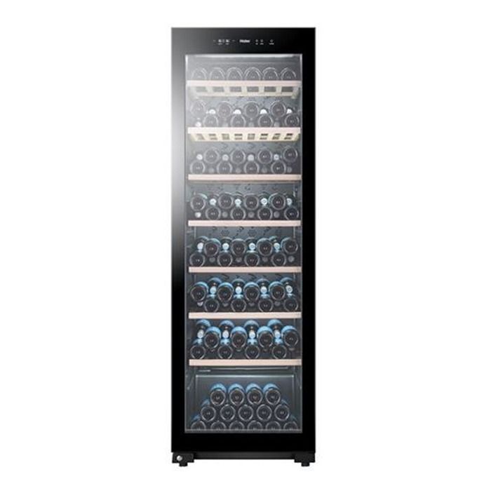 HAIER WS171GA - Cave  vin de vieillissement - 171 bouteilles - Pose libre - A - L59.5 x H185 cm - Noir