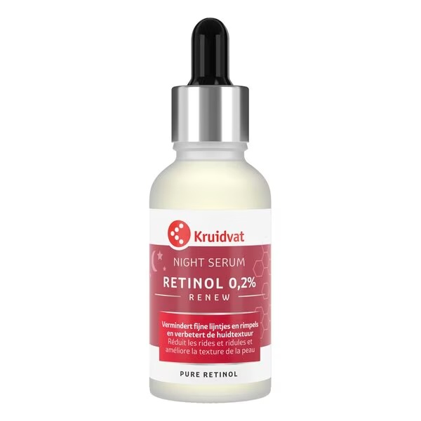 Kruidvat Renew Retinol 0.2% nakts serums<br>30ml, visiem ādas tipiem