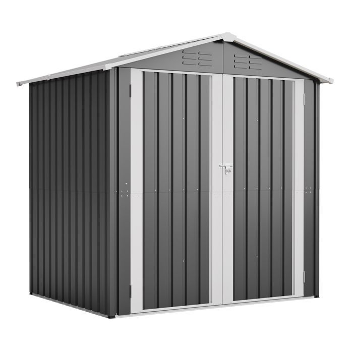 EVRYAE Metal Garden Shed with Ventilation and Lockable Door