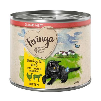 Paquete para gatitos Feringa Classic Meat Menu 24 x 200 g