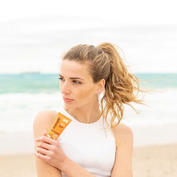 Sportinis veido kremas nuo saulės SPF 50 Veido apsauga