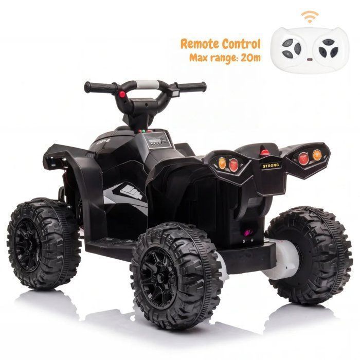 Quad eléctrico infantil Vrooomy XC-Sport - Control remoto parental de 2,4 GHz - Batería de 12 V - Ruedas todoterreno