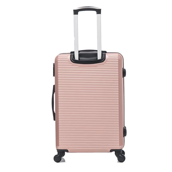 Mala média de 20 kg e 65 cm com nécessaire | Mala de fim de semana CELIMS | ABS | Com fecho | Ouro rosa
