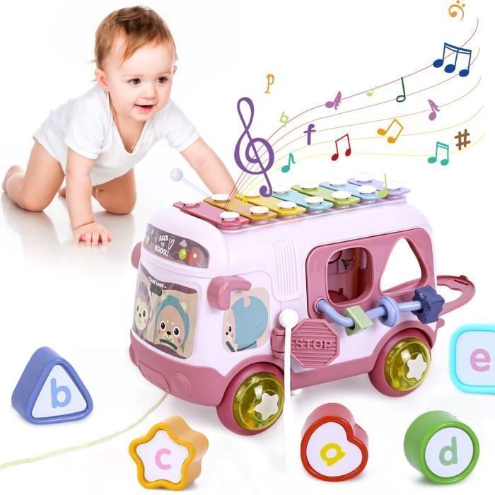 Baby Musical Bus Toy with Xylophone - Rainbow - 24 months - 2 years Rainbow Activity Table