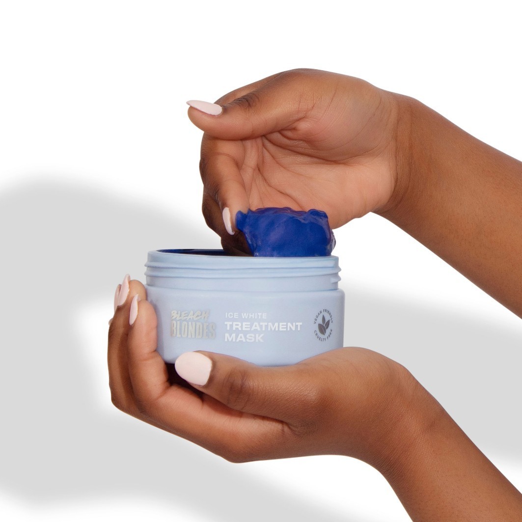 Sada na starostlivosť o vlasy Lee Stafford Bleach Blondes Ice White Mask - 200 ml