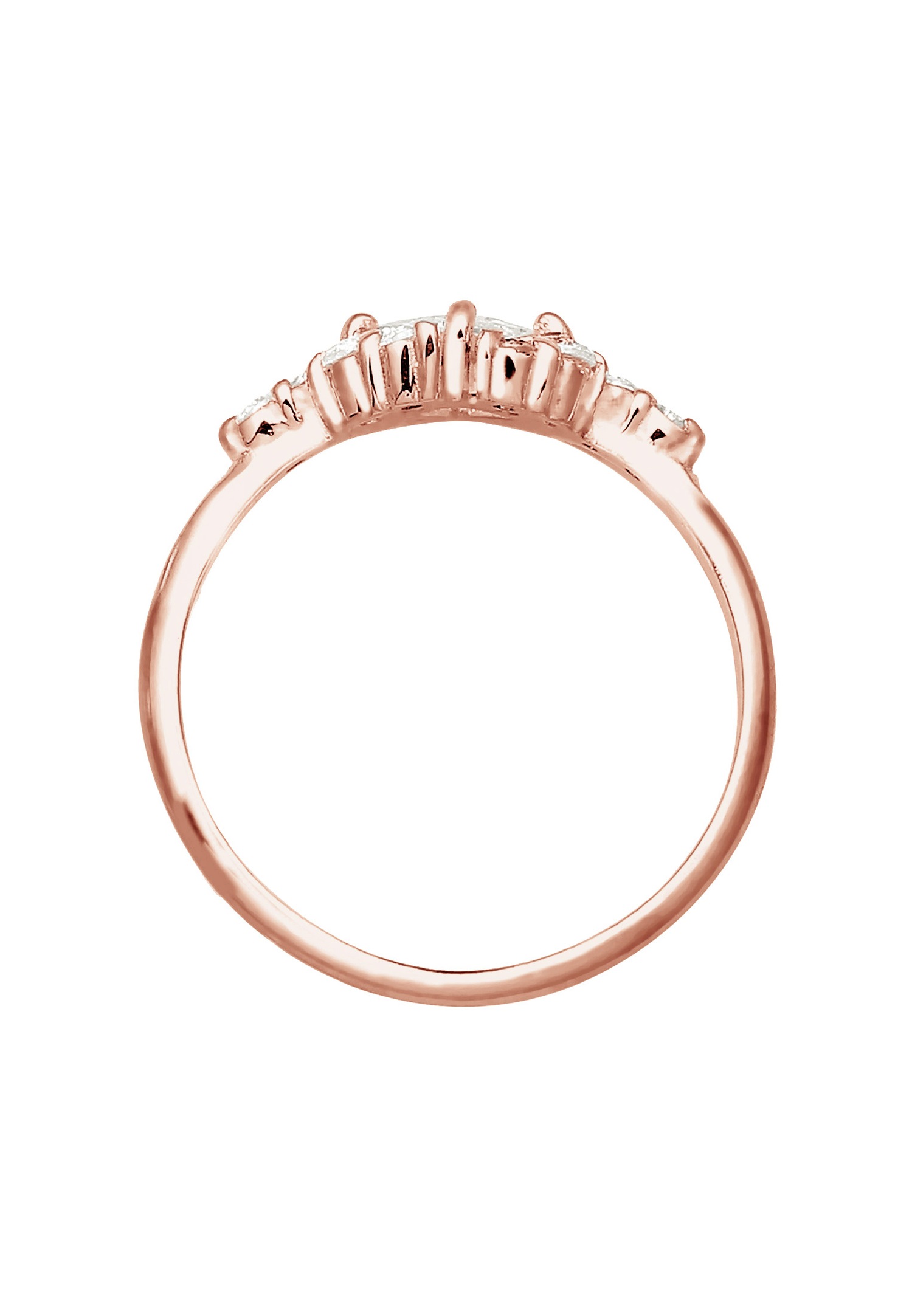 Elli PREMIUM Anneau d'enclenchement Cristaux Zircone Bague Femme - (925/1000) Argent