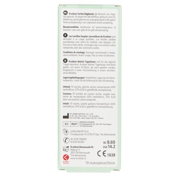 Kruidvat Opticare -1.25 meke dnevne leće<br>Medicinski uređaj - 10 komada