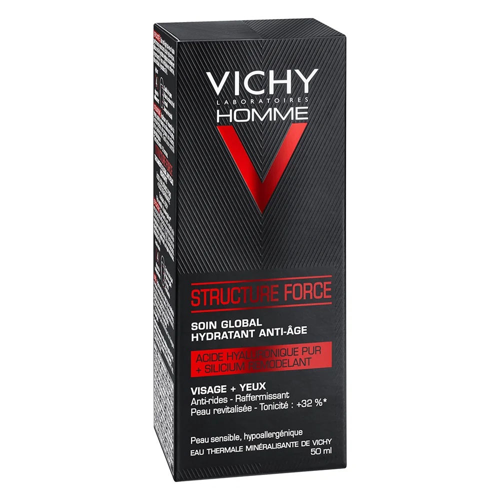 VICHY Vichy Homme Structure Force anti-rimpel hydraterende gezichtscrème voor mannen 50 ml