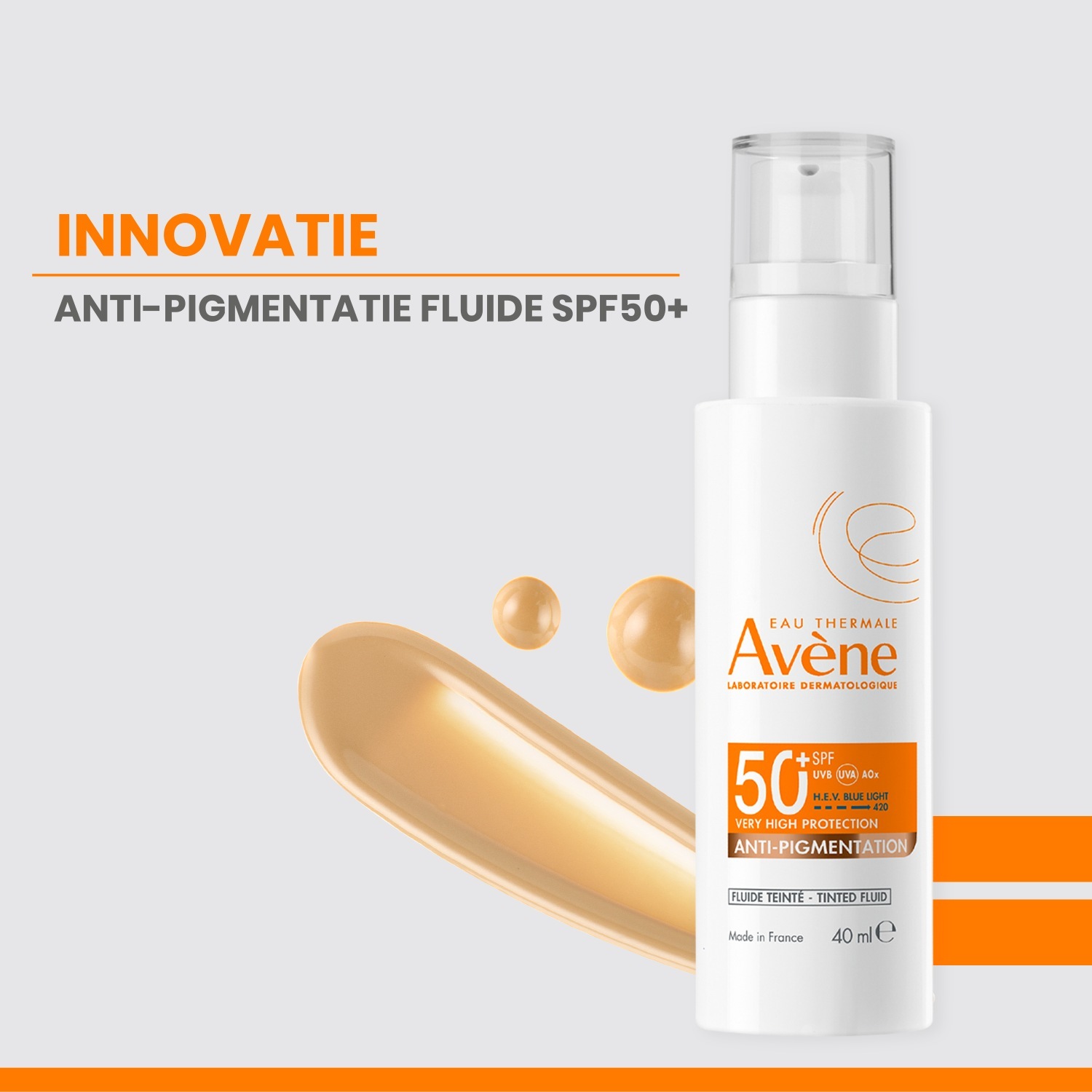 Авен спреј за сунчање Солаир антипигментациони тонирани флуид SPF 50+ - 40 мл