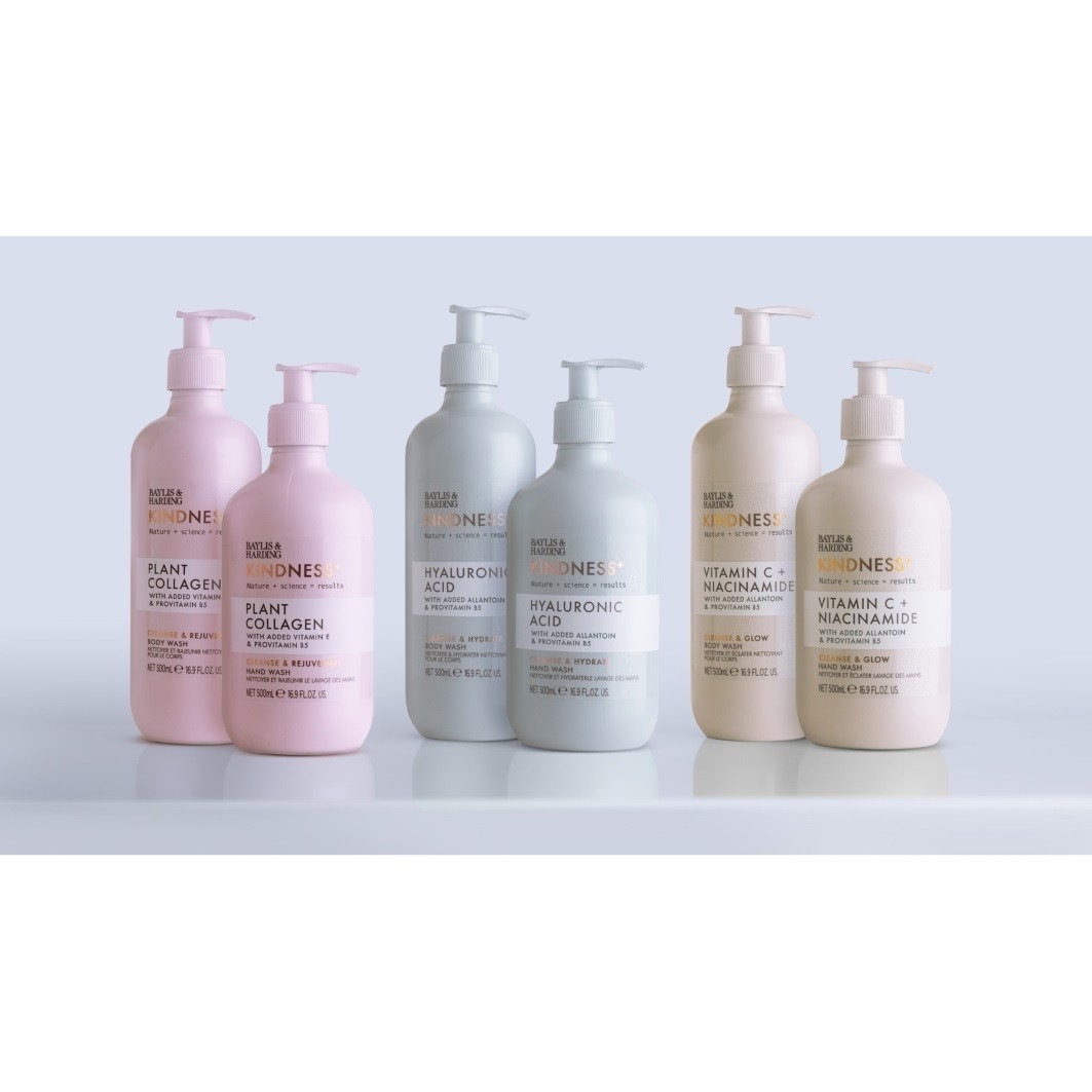 Baylis & Harding Handreinigung Kindness+ Handseife mit Hyaluronsäure – 500 ml