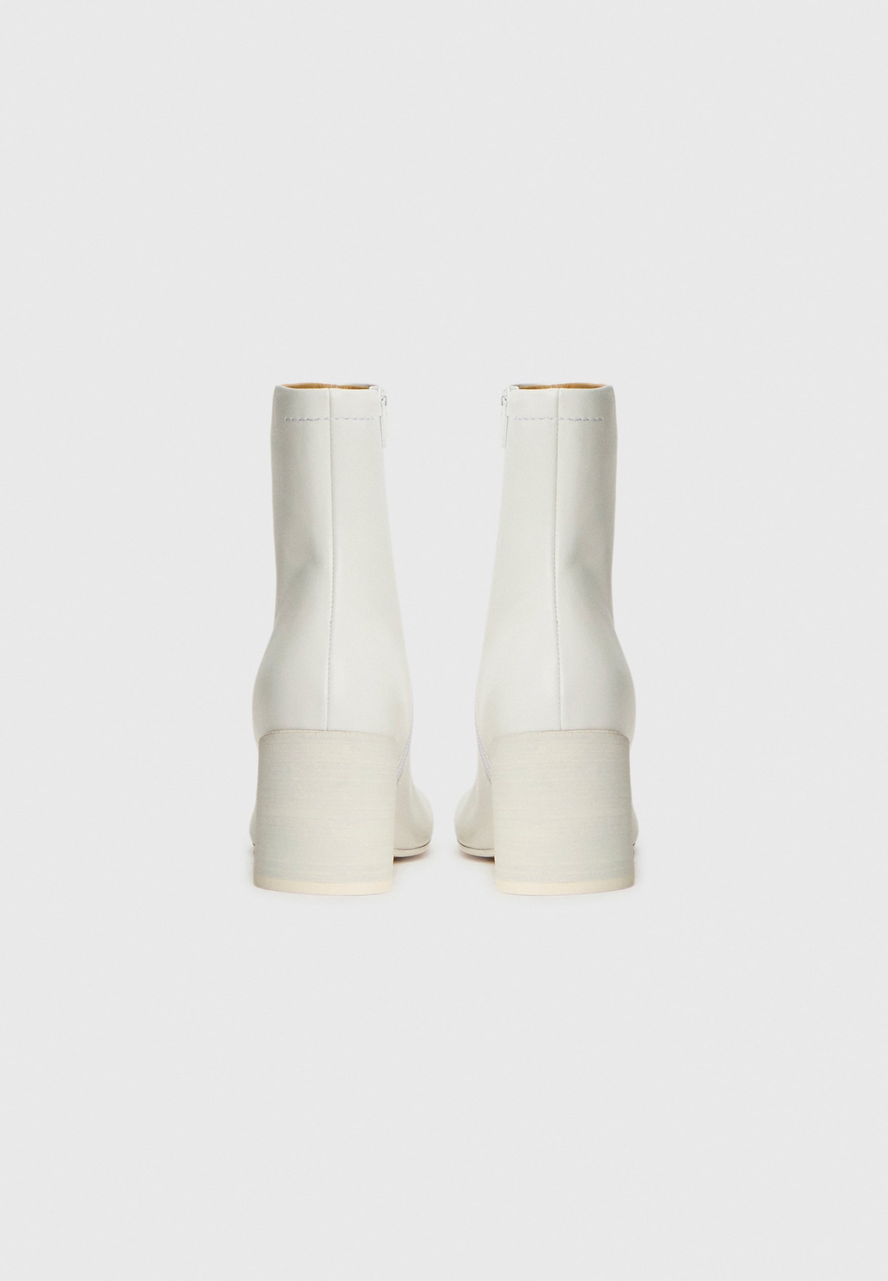 MM6 Maison Margiela enkellaarsjes met hoge hakken - wit