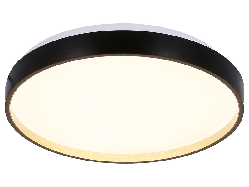 Plafon Florida LED metalowy czarny