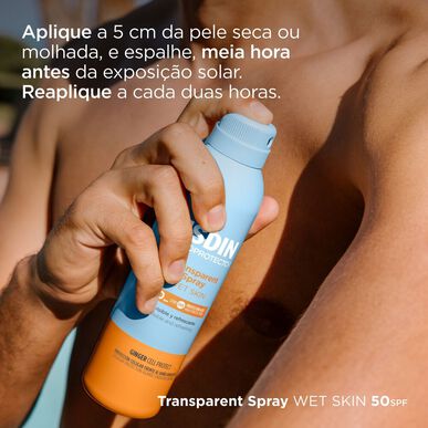 Protector solar corporal en spray Isdin para piel húmeda SPF50 250 ml