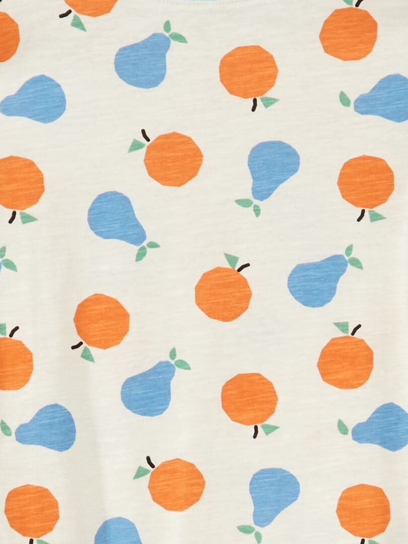 T-shirt met korte mouwen en print - WIT