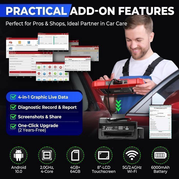 Kfz-Diagnosegerät – LAUNCH – X431 PROS Elite – CANFD DOIP – Steuergerätecodierung – OBD2-Scanner