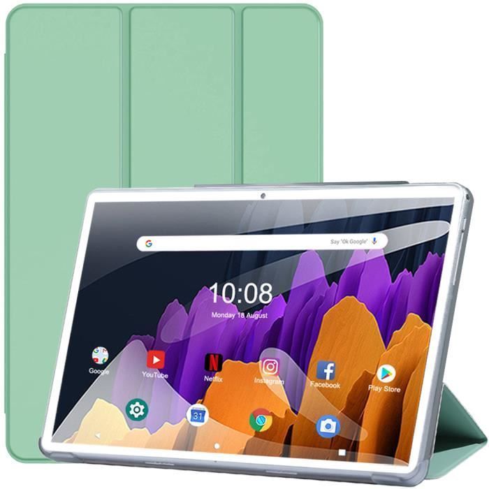 Tablet Android 13 de 10 polegadas, 16 GB de RAM, 128 GB de ROM, câmera de 2 MP + 8 MP, 4G LTE, tela IPS 2.5D FHD de 800 x 1280 pixels, bateria de 6000 mAh.