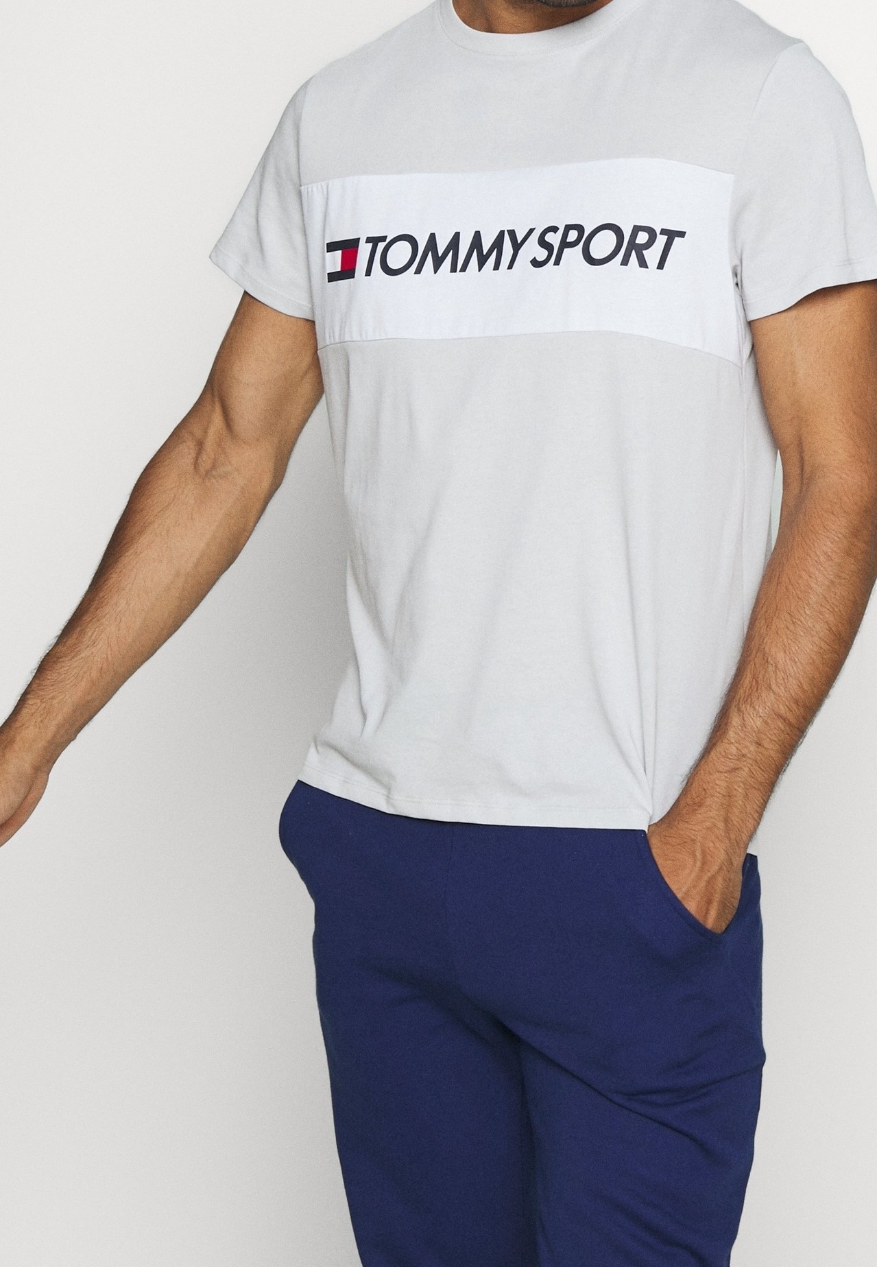 Tommy Hilfiger T-shirt met print - grijs