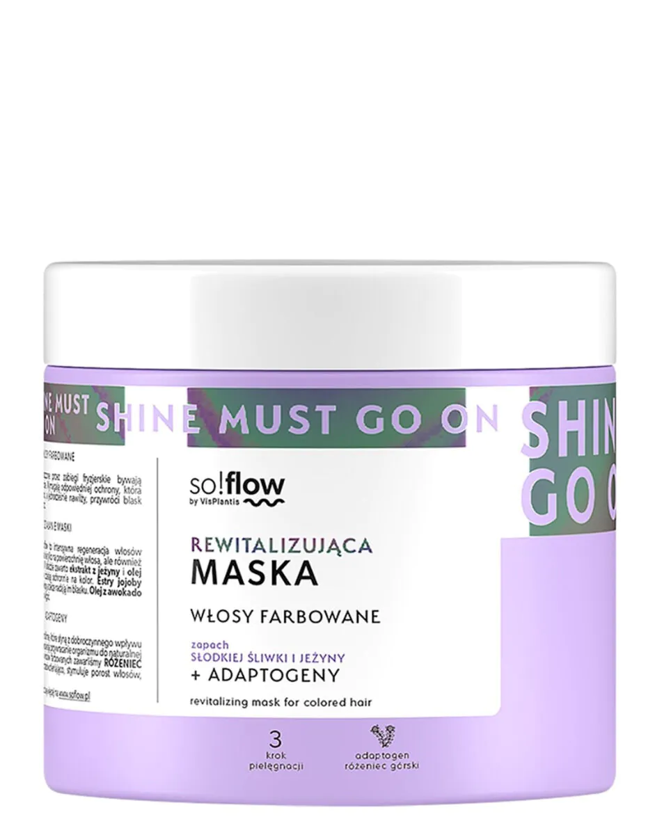 So!Flow Rewitalizująca Maska do włosów farbowanych 400ml