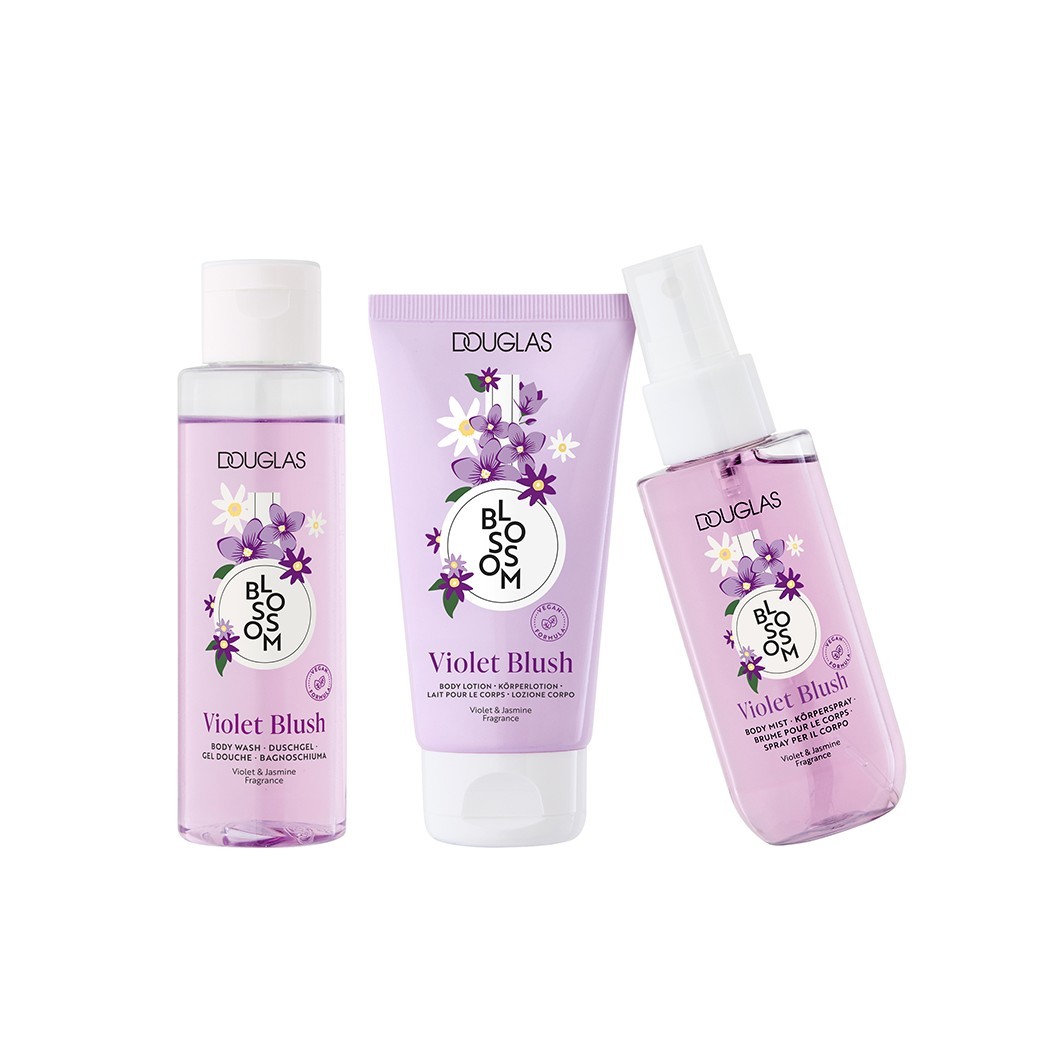 Douglas Collection ķermeņa kopšanas komplekts Blossom Violet Blush ceļojumu komplekts - 1 gab.