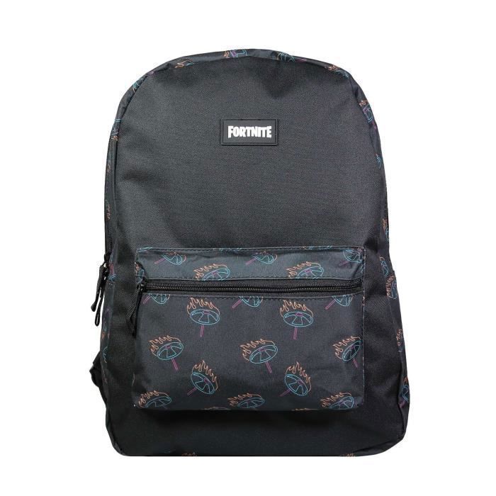 Mochila - Fortnite - 40 cm - Negra - 1 compartimento - Para niño