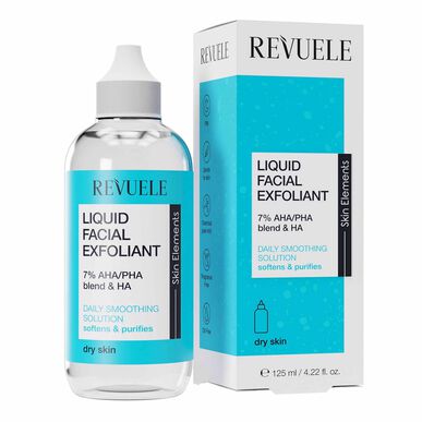 Revuele Skin Elements nestemäinen kasvojenkuorinta AHA PHA Erittäin hellävarainen päivittäinen kuorinta-aine, jossa 7 % AHA PHA:ta 125 ml 125 ml
