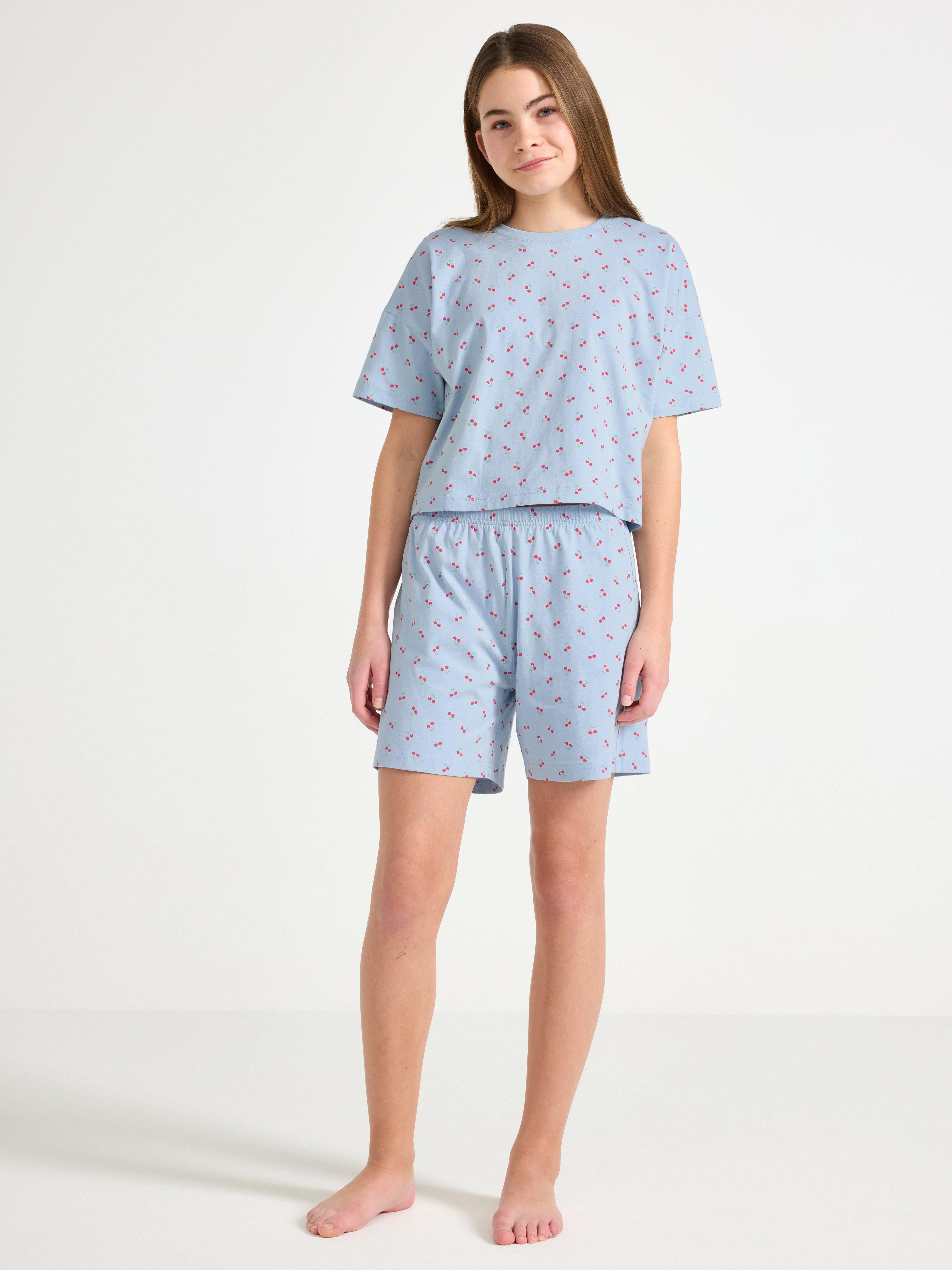 Set de pijamale albastru deschis