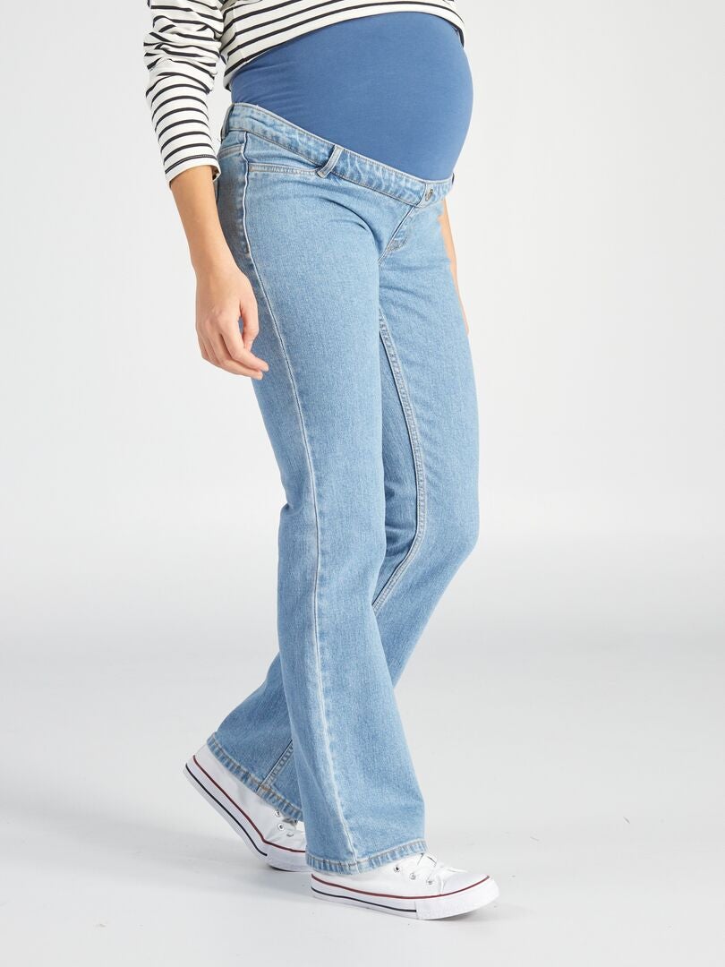 Uitlopende zwangerschapsjeans - BLAUW