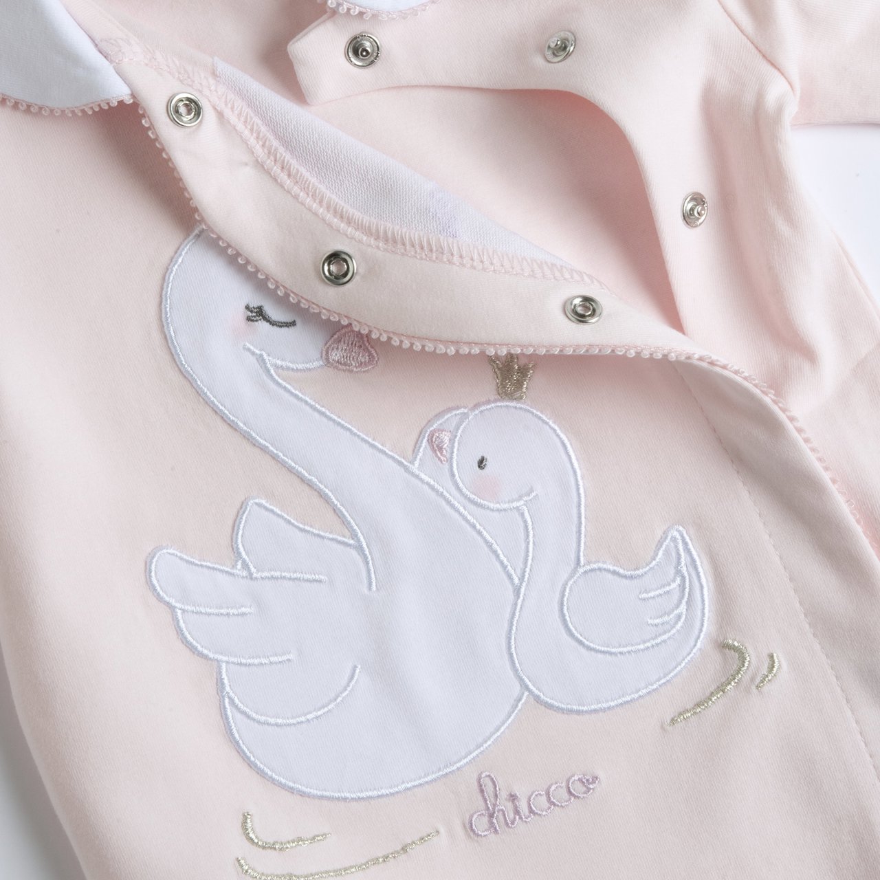 Πιτζάμες μωρού Swan με άνοιγμα μπροστά