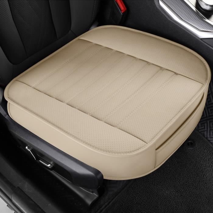 Funda para asiento de coche - MIOLOE - Beige - Piel sintética - Esponja de alta resiliencia - Universal