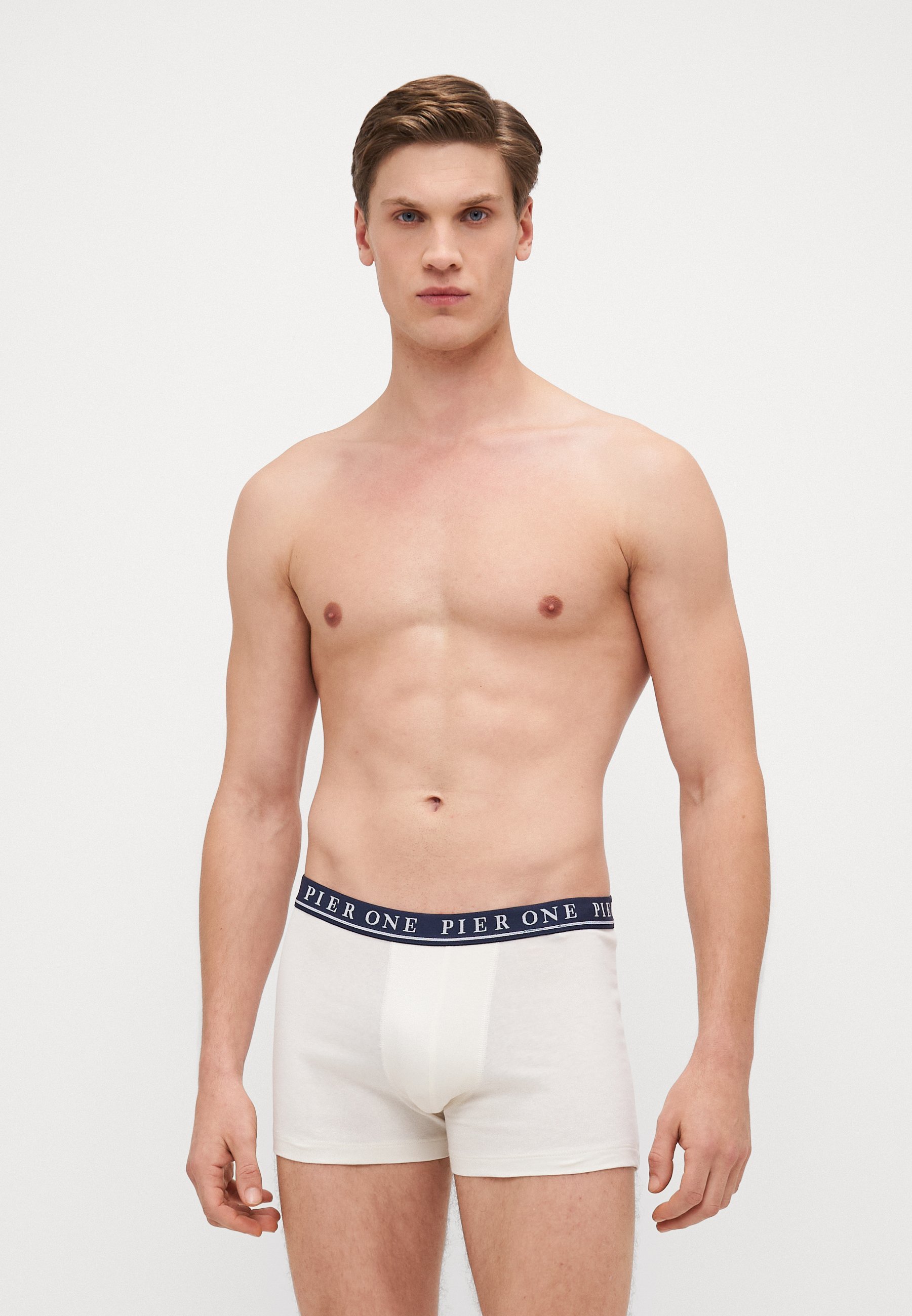 Pier One 5-pack - Zwembroeken - donkerblauw/gebroken wit