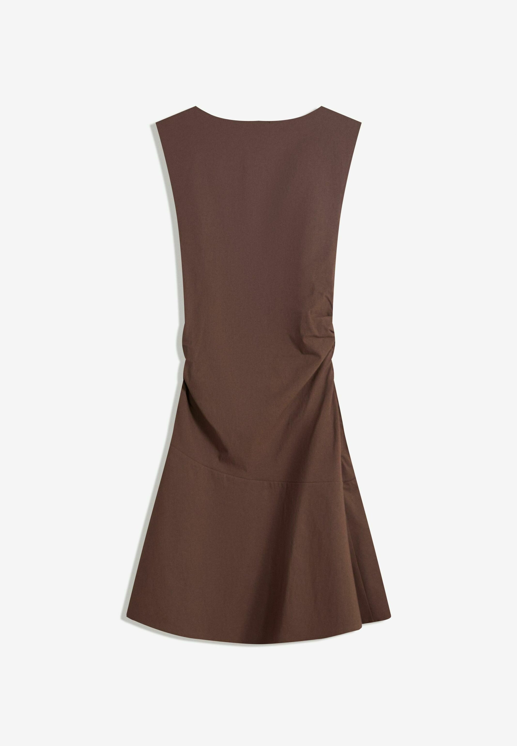 Vestido Bershka Day - marrom escuro