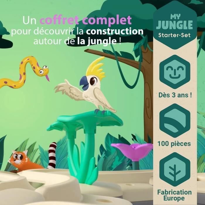 Gravitrax Junior - Mijn Jungle Startset 97 onderdelen - Knikkerbaan - Creatief Bouwspel - Ravensburger - Vanaf 3 jaar