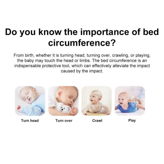 Mxzzand Babybettumrandung, Gitterbettschutz, geflochtene, geknotete Babybett-Einlage, Deko-Set