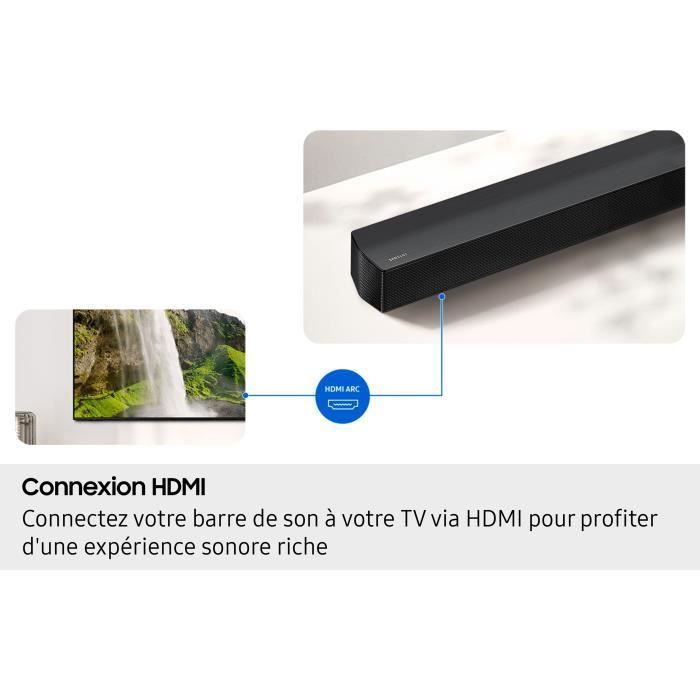 SAMSUNG HW-B630F/ZA - Barra de sonido de 3.1 canales - Subwoofer inalámbrico de 6.5'' - HP Central - Adaptive Sound Lite