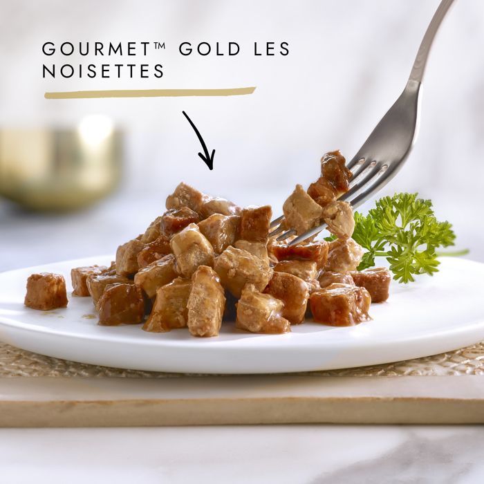 GOURMET GOLD Les Noisettes - 96 x 85 g - Boîtes pour chat adulte
