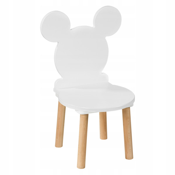Krzesełko dziecięce Miki 60 cm, siedzisko 27 cm, białe