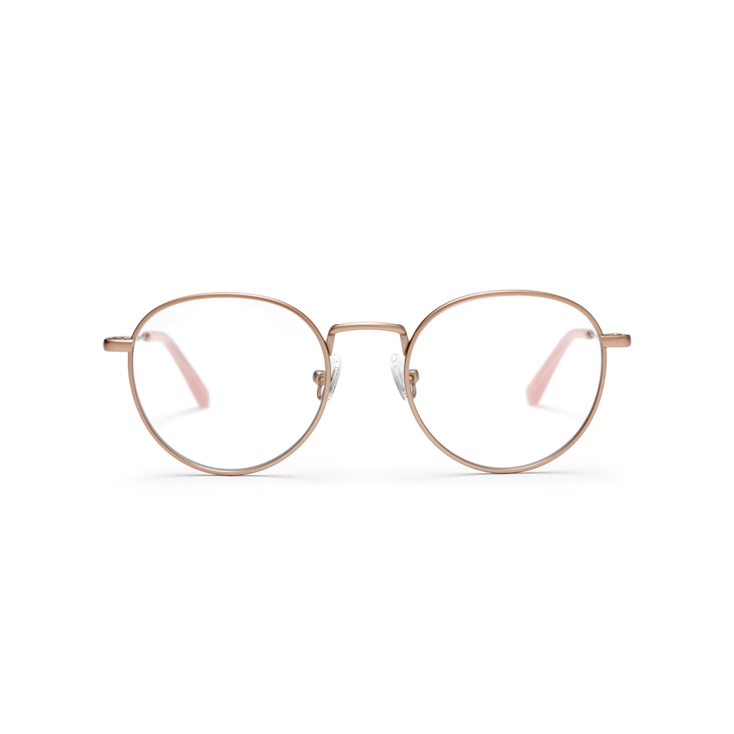 London Small Matt Rose Gold avec verres correcteurs