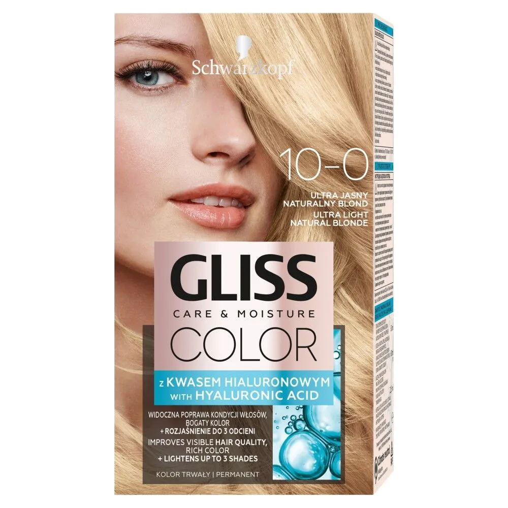 Gliss Color Farba do włosów, 10-0 Ultra Light Natural Blond