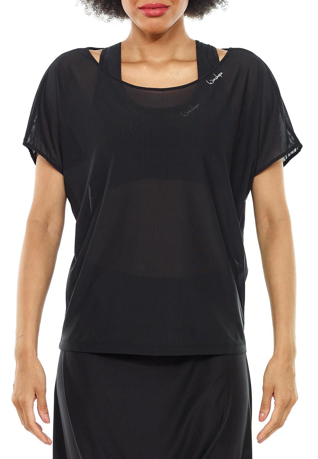 Haut Winshape - noir/maille