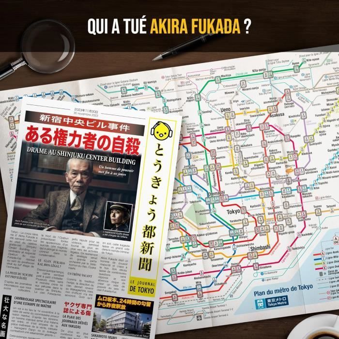 Platonia Games - Criminal Files: The Yakuza Secret — Cooperative Investigation Game (1-6 players)