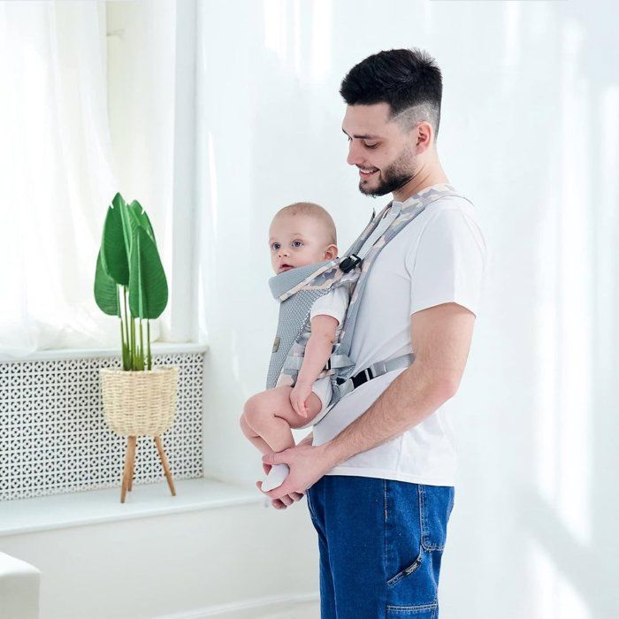 Portabebés ergonómico 4 en 1 para bebés de 3 a 20 kg (3 a 36 meses), para llevar al bebé con las manos libres, estilo B