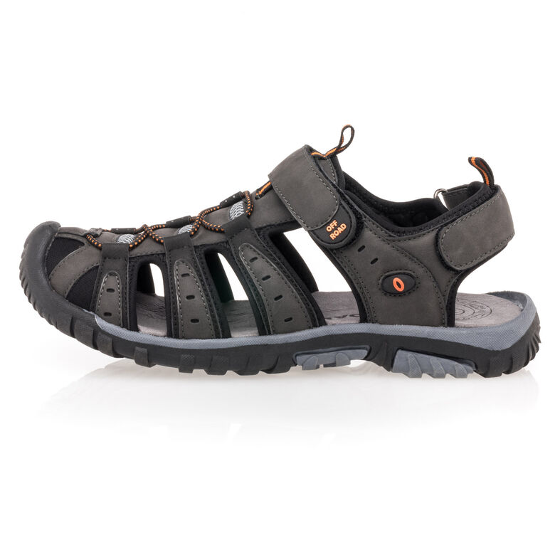 Sandálias masculinas cinza / Sapatos de bico aberto