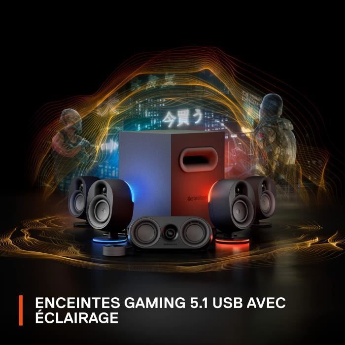 Computerluidsprekers - STEELSERIES - Arena 9 - 5.1 surround sound