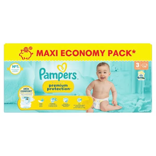Pampers Premium Protection pelene veličine 3 (6-10 kg), 112 komada